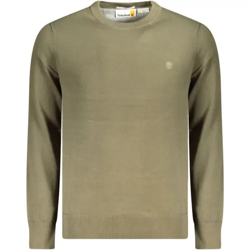 Round-neck Knitwear, male, , Size: S Cotton Knit Sweater - Timberland - Modalova