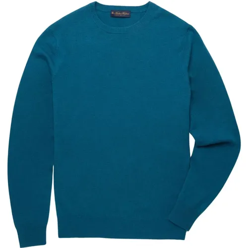 Lambswool Crew-Neck Sweater , Herren, Größe: M - Brooks Brothers - Modalova