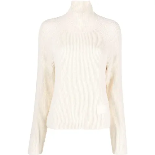 Casual Baumwolle Wolle Pullover , Damen, Größe: S - Ami Paris - Modalova