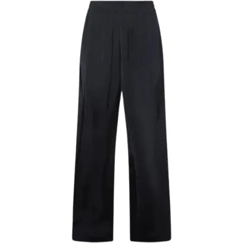 Straight Trousers, female, , Size: S Amelia Satin Trousers - Fabiana Filippi - Modalova