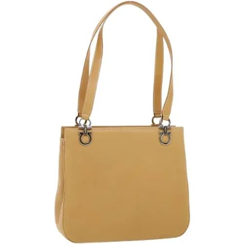 Pre-owned Leather shoulder-bags , female, Sizes: ONE SIZE - Salvatore Ferragamo Pre-owned - Modalova