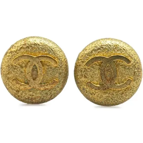 Pre-owned Jewellery, female, , Size: ONE SIZE Pre-owned Metal earrings - Chanel Vintage - Modalova