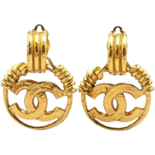 Pre-owned Jewellery, female, , Size: ONE SIZE Pre-owned Metal earrings - Chanel Vintage - Modalova