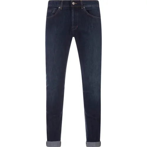 Blaue Skinny Fit Jeans , Herren, Größe: W31 - Dondup - Modalova