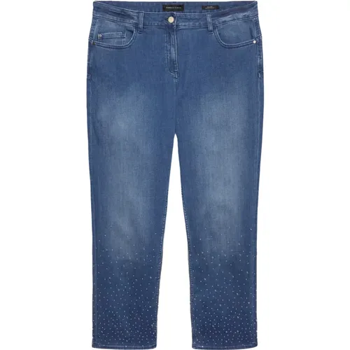 Strass-verzierte Regular Jeans Smeraldo , Damen, Größe: L - Fiorella Rubino - Modalova