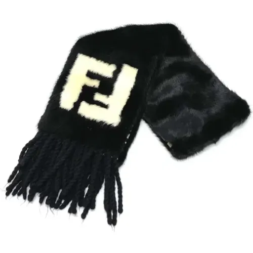 Pre-owned Scarves, female, , Size: ONE SIZE Pre-owned Fabric scarves - Fendi Vintage - Modalova