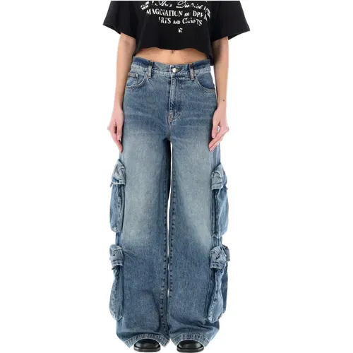Baggy Cargo Denim Jeans , female, Sizes: W26, W27 - Amiri - Modalova