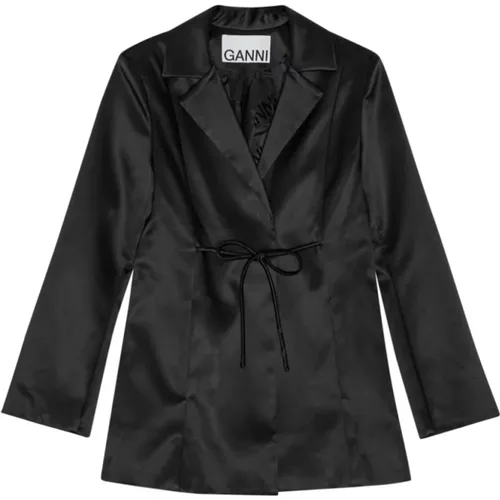 Stilvolle Jacke in Schwarz , Damen, Größe: 2XS - Ganni - Modalova