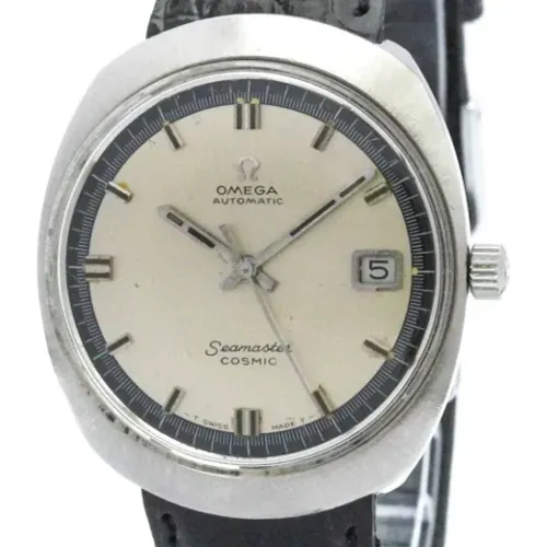 Pre-owned Watches, male, , Size: ONE SIZE Pre-owned Leather watches - Omega Vintage - Modalova