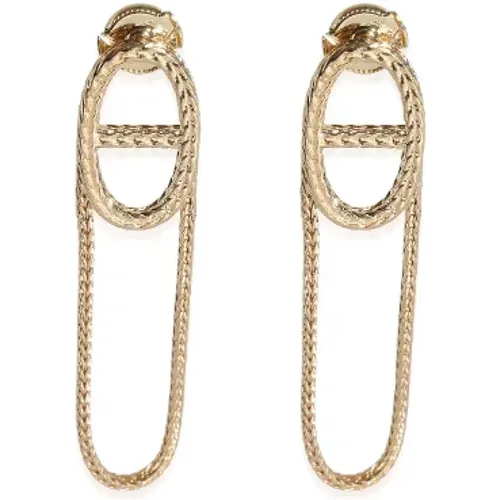 Pre-owned Jewellery, female, , Size: ONE SIZE Pre-owned Metal earrings - Hermès Vintage - Modalova