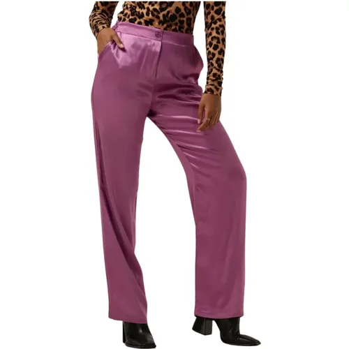 Lila Abby Pants Damen Hosen , Damen, Größe: M - Amaya Amsterdam - Modalova