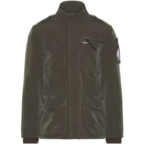 Padded Cotton Blend Safari Jacket , male, Sizes: 4XL, L, 5XL, M, 3XL, 2XL, XL - aeronautica militare - Modalova