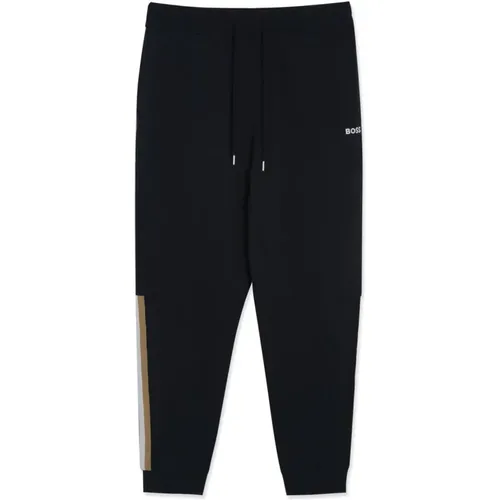 Iconic Navy Joggers for Men , male, Sizes: S, L, M - Hugo Boss - Modalova