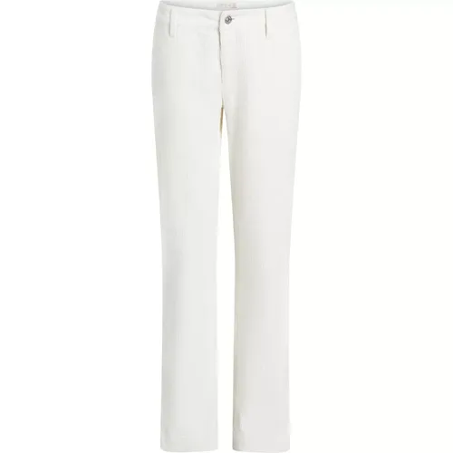 Velvet Cotton Regular Fit Trousers , female, Sizes: W29, W28, W27, W25 - Calvin Klein - Modalova