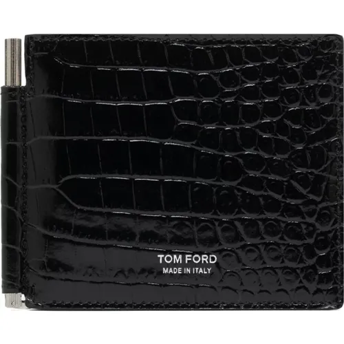 Schwarze Geldbörsen , Herren, Größe: ONE Size - Tom Ford - Modalova