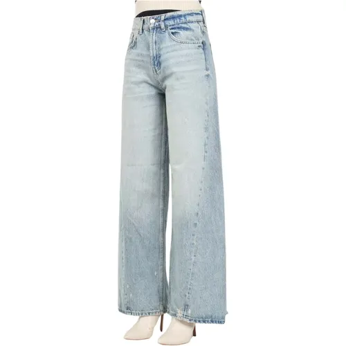 Weite Bein Denim Jeans , Damen, Größe: W25 - Only - Modalova