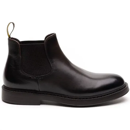 Chelsea Boots, male, , Size: 7 1/2 US Dark Flat Shoes Chelsea Boot - Doucal's - Modalova