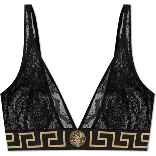 Bras, female, , Size: XL Lace bra - Versace - Modalova