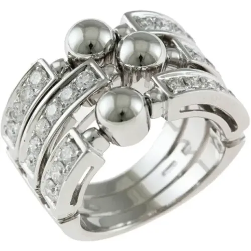 Pre-owned Jewellery, female, , Size: ONE SIZE Pre-owned White Gold rings - Bvlgari Vintage - Modalova