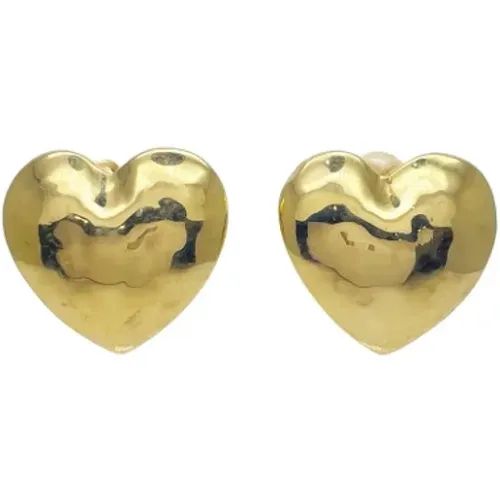 Pre-owned Jewellery, female, , Size: ONE SIZE Pre-owned Metal earrings - Yves Saint Laurent Vintage - Modalova