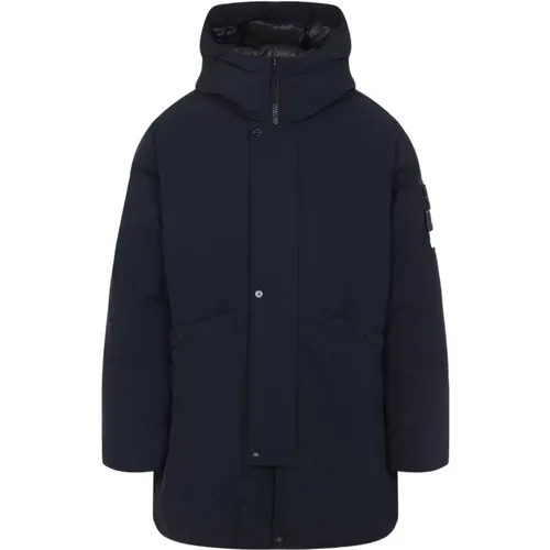 Parkas, male, , Size: L Micro Twill Parka - Stone Island - Modalova