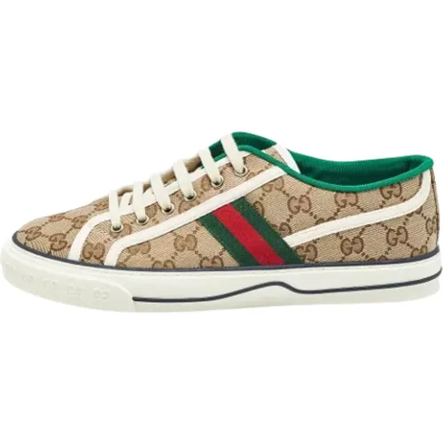 Pre-owned Canvas sneakers , male, Sizes: 8 UK - Gucci Vintage - Modalova