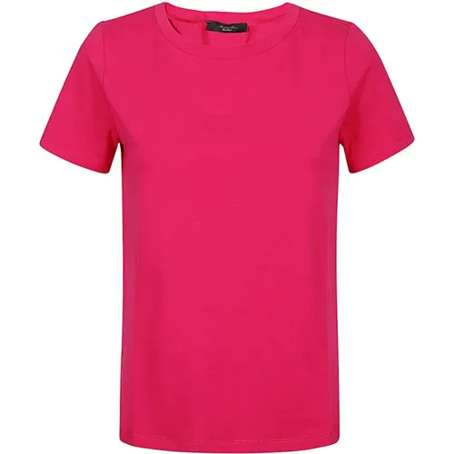 Classic Cotton Fuchsia T-shirt , female, Sizes: M, S, XS - Max Mara Weekend - Modalova