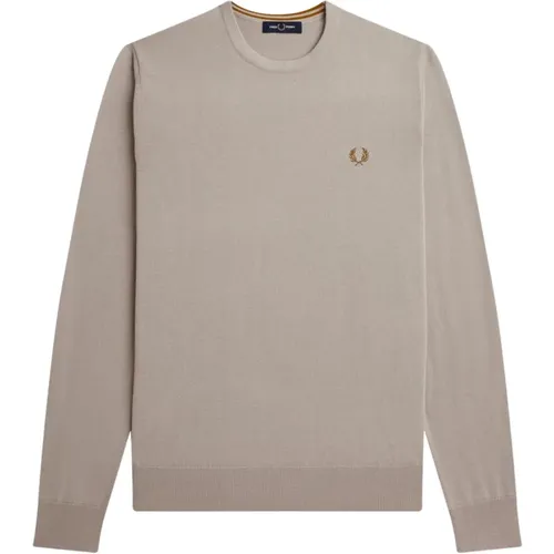 Sportliche Merinowollpullover , Herren, Größe: S - Fred Perry - Modalova