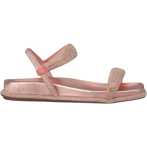 Sparkling flat sandal , female, Sizes: 4 UK, 7 UK, 8 UK, 6 UK, 5 UK - Alma en Pena - Modalova