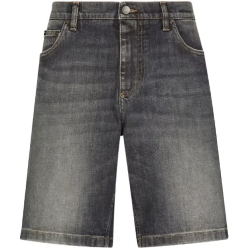 Light Stretch Denim Short Jeans , male, Sizes: L, M, S, XL - Dolce & Gabbana - Modalova