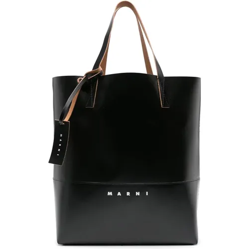 Tote Bags, male, , Size: ONE SIZE Tribeca Shopping Bag - Marni - Modalova