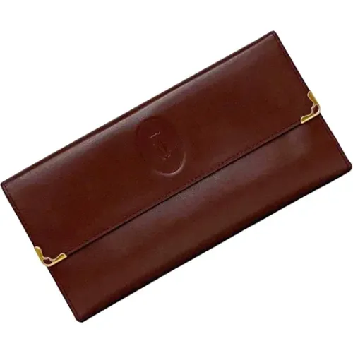 Pre-owned Wallets, female, , Size: ONE SIZE Pre-owned Leather wallets - Cartier Vintage - Modalova