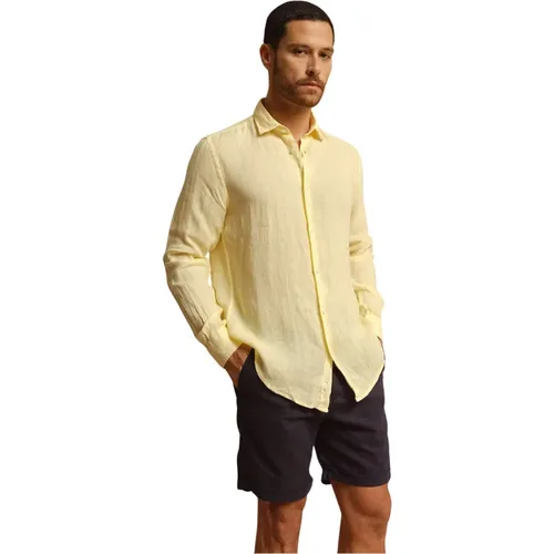 Casual Shirts, male, , Size: L Linen Shirt - Peninsula - Modalova
