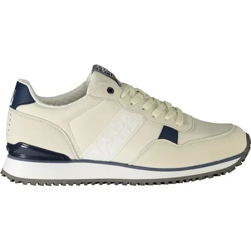 Polyester Sneaker with Contrast Details , male, Sizes: 6 UK, 9 UK, 10 UK, 8 UK, 11 UK, 12 UK - Napapijri - Modalova