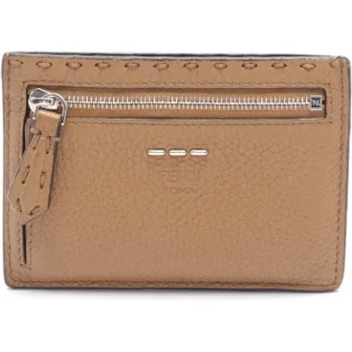 Pre-owned Wallets, male, , Size: ONE SIZE Pre-owned Leather wallets - Fendi Vintage - Modalova