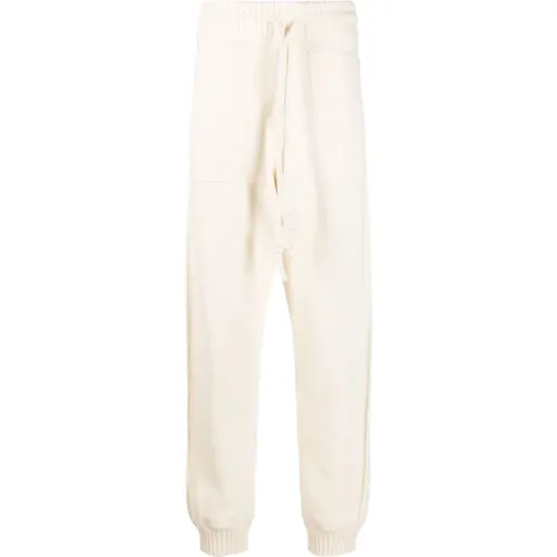 Sweatpants, male, , Size: M Trousers - Off White - Modalova