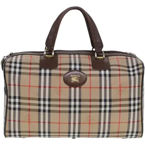 Pre-owned Weekend Bags, unisex, , Size: ONE SIZE Pre-owned Canvas travel-bags - Burberry Vintage - Modalova