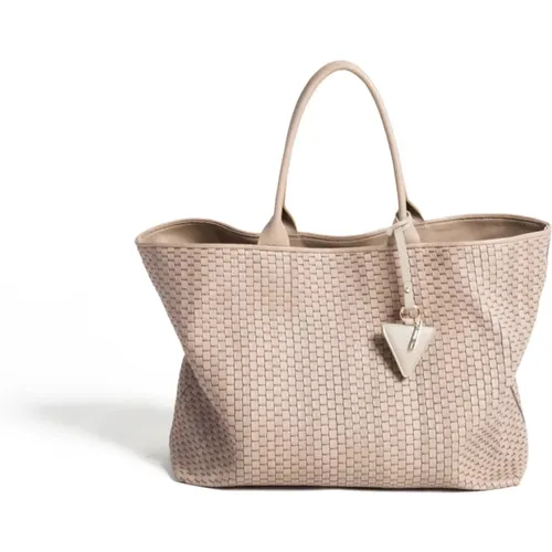 Handmade Leather Tote Bag , female, Sizes: ONE SIZE - Parise - Modalova