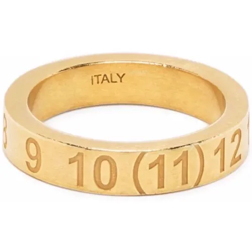 Rings, unisex, , Size: 47 MM Bold Gold Numbers Ring - Maison Margiela - Modalova