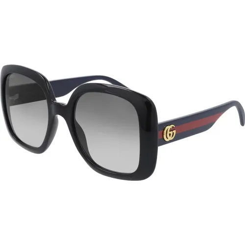 Square Sunglasses with Web , female, Sizes: 55 MM - Gucci - Modalova