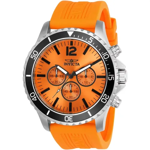 Pro Diver Quartz Watch - Orange Dial , male, Sizes: ONE SIZE - Invicta Watches - Modalova