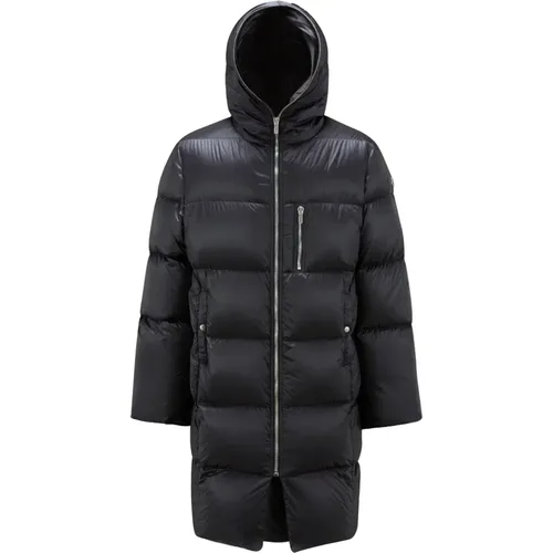 Coats with Hood and Zip Closure , male, Sizes: L - Moncler - Modalova