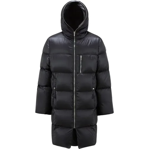 Coats with Hood and Zip Closure , male, Sizes: S, L, M - Moncler - Modalova