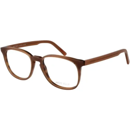 Glasses, unisex, , Size: ONE SIZE Square Acetate Optical Frames - Andy Wolf - Modalova