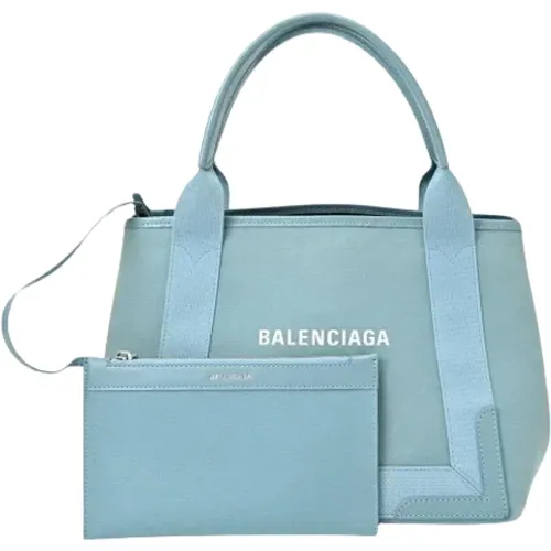 Pre-owned Tote Bags, female, , Size: ONE SIZE Pre-owned Canvas handbags - Balenciaga Vintage - Modalova