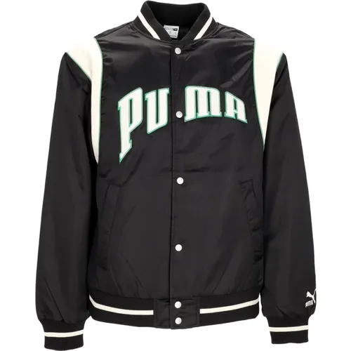 Varsity Jacket Fanbase College Schwarz , Herren, Größe: L - Puma - Modalova