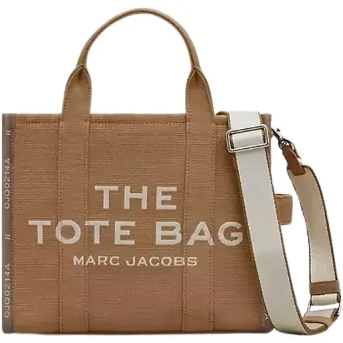 Camel Jacquard Tote Bag , female, Sizes: ONE SIZE - Marc Jacobs - Modalova