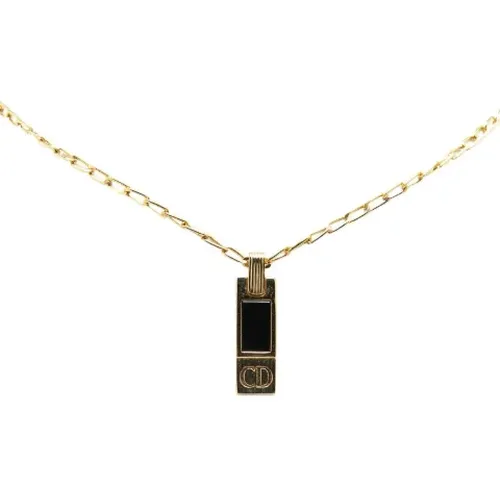 Pre-owned Jewellery, female, , Size: ONE SIZE Pre-owned Metal necklaces - Dior Vintage - Modalova