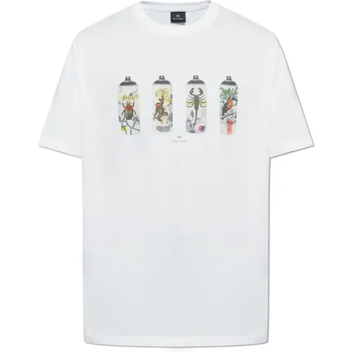 T-Shirt mit Druck , Herren, Größe: M - PS By Paul Smith - Modalova