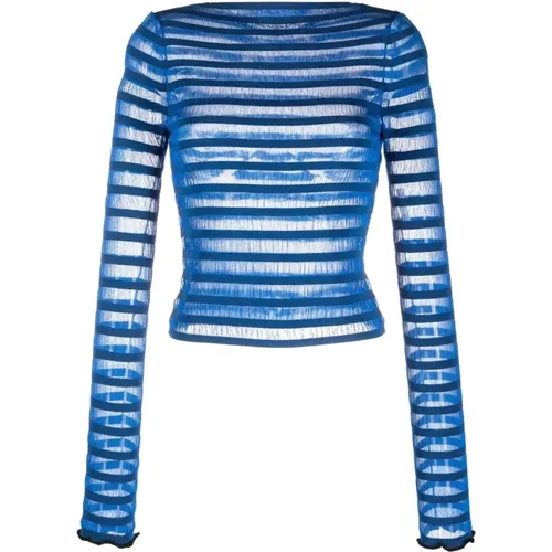 Sheer stripe sweater , female, Sizes: M, S, XS - Proenza Schouler - Modalova